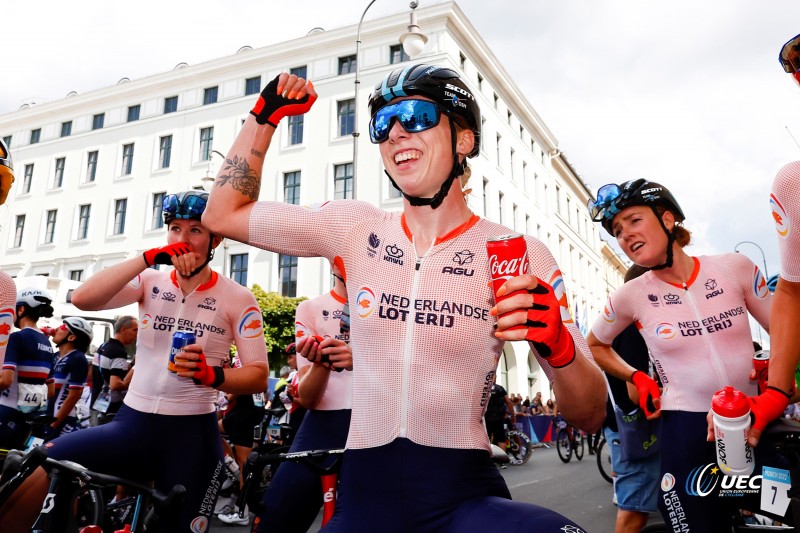 European Championships Munich 2022 - 2022 UEC Road Elite European Championships - Women's Road Race - 21/08/2022 - Lorena Wiebes (NED) - photo Luca Bettini/UEC/SprintCyclingAgency?2022